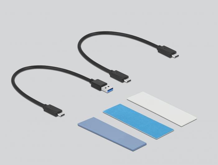 Кутия за SSD M.2 Delock 63263 NVMe PCIe USB-C 3.2 Gen 2