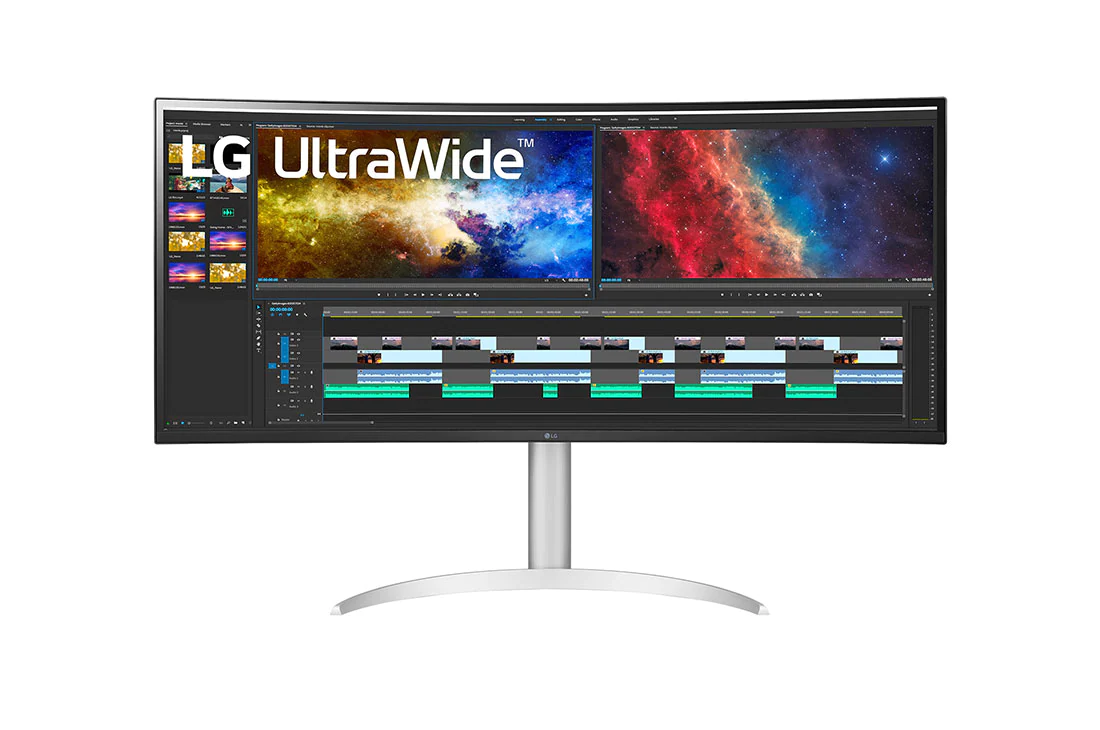 LG 37.5" Monitor 38WP85C-W, IPS, QHD+ 3840x1600, 5ms, HDR10, DCI-P3 95%, AMD FreeSync