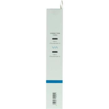 Кабел HAMA 200661, USB-C, Thunderbolt 3, 20 Gbps, 5A, 100W, Ultra-HD 4K, 1м, Черен
