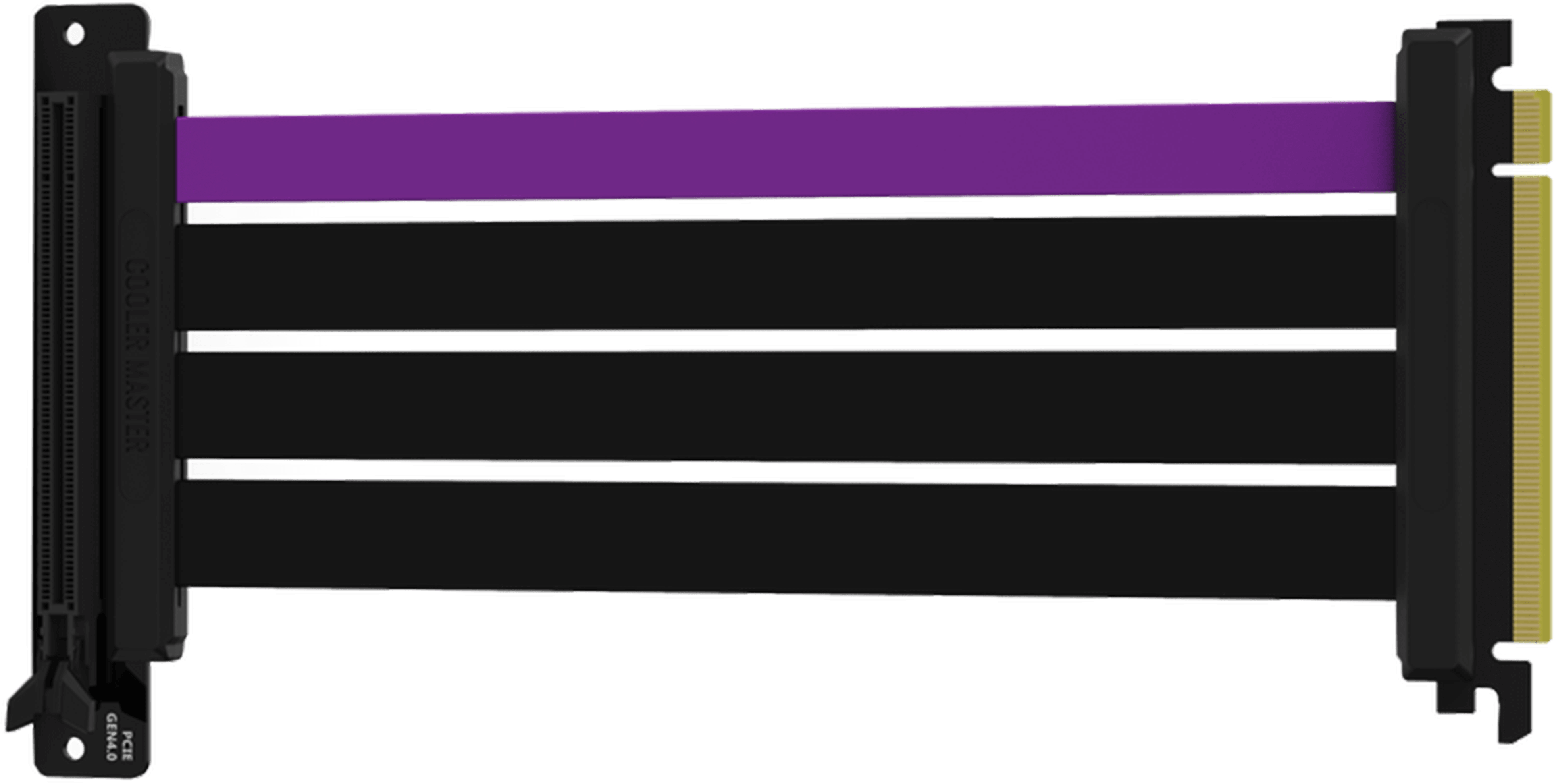 Cooler Master MasterAccessory Riser Cable PCIe 4.0 x16 - 200mm, кабел за вертикален монтаж на видео карта