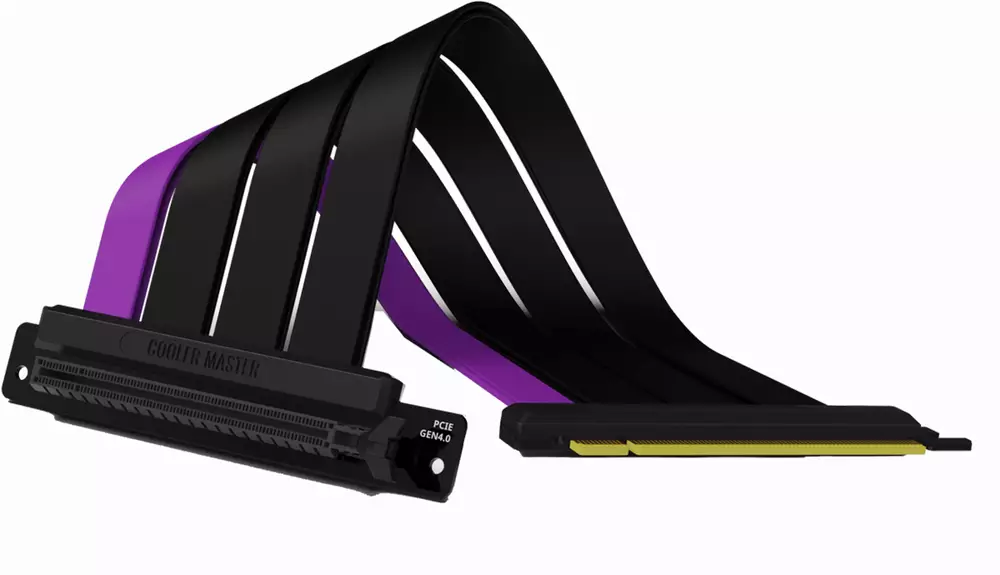 Кабел за вертикален монтаж на видео карта Cooler Master MasterAccessory Riser Cable PCIe 4.0 x16, 300mm