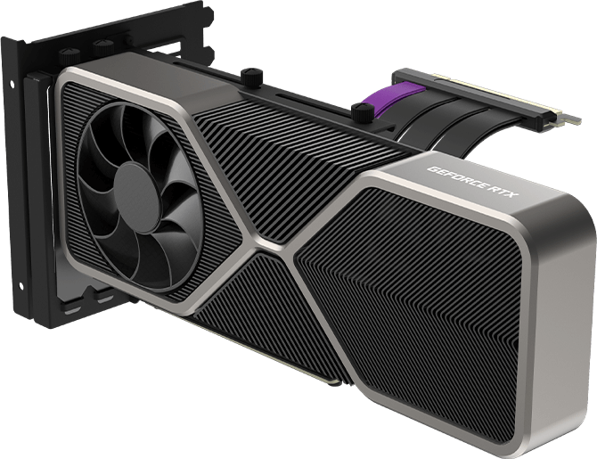 Брекет и кабел за вертикален монтаж на видео карта Cooler Master MasterAccessory Vertical Graphics Card Holder Kit Ver. 2 (PCI-E 4.0 x16)