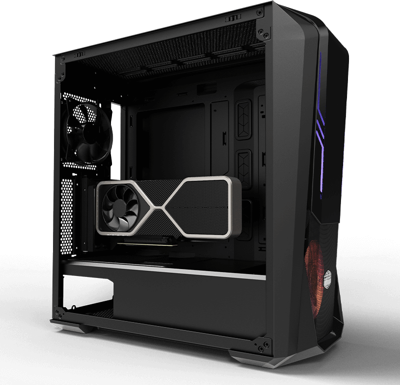 Брекет и кабел за вертикален монтаж на видео карта Cooler Master MasterAccessory Vertical Graphics Card Holder Kit Ver. 2 (PCI-E 4.0 x16)