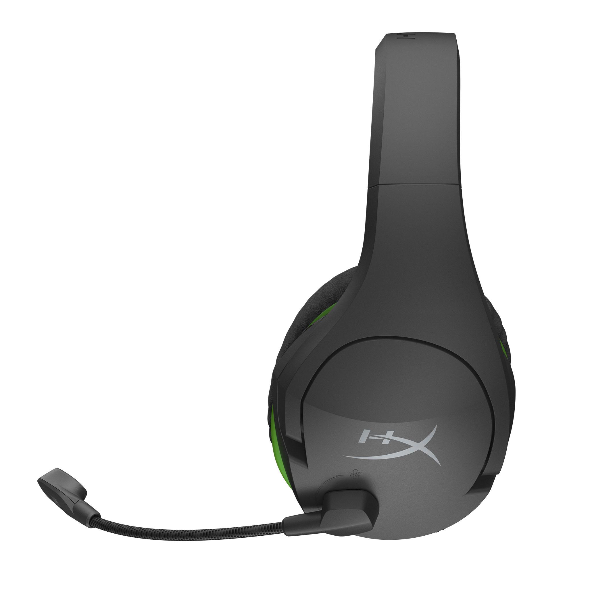 Геймърски безжични слушалки HyperX Cloud Stinger Core Wireless (Xbox), Микрофон, Черен/Зелен