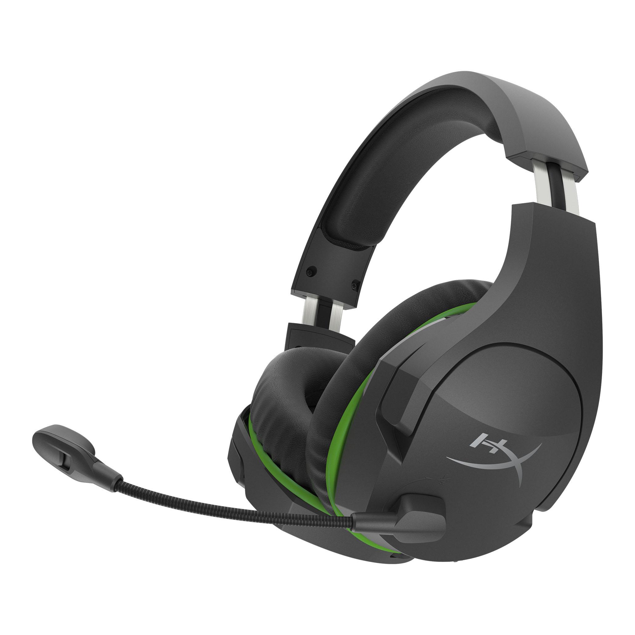 Геймърски безжични слушалки HyperX Cloud Stinger Core Wireless (Xbox), Микрофон, Черен/Зелен