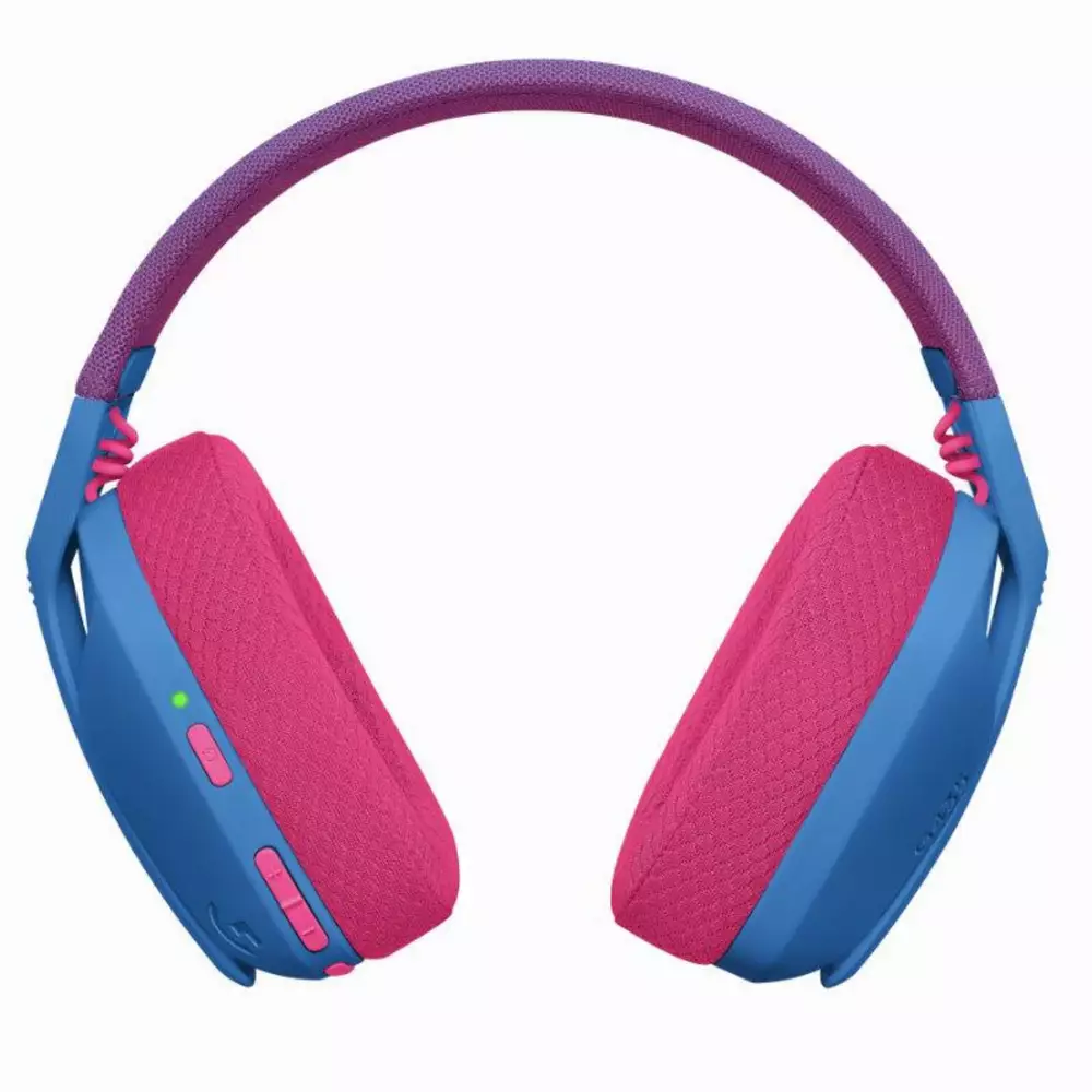 Геймърски безжични слушалки Logitech G435 Lightspeed Wireless, Микрофон, Син/Розов