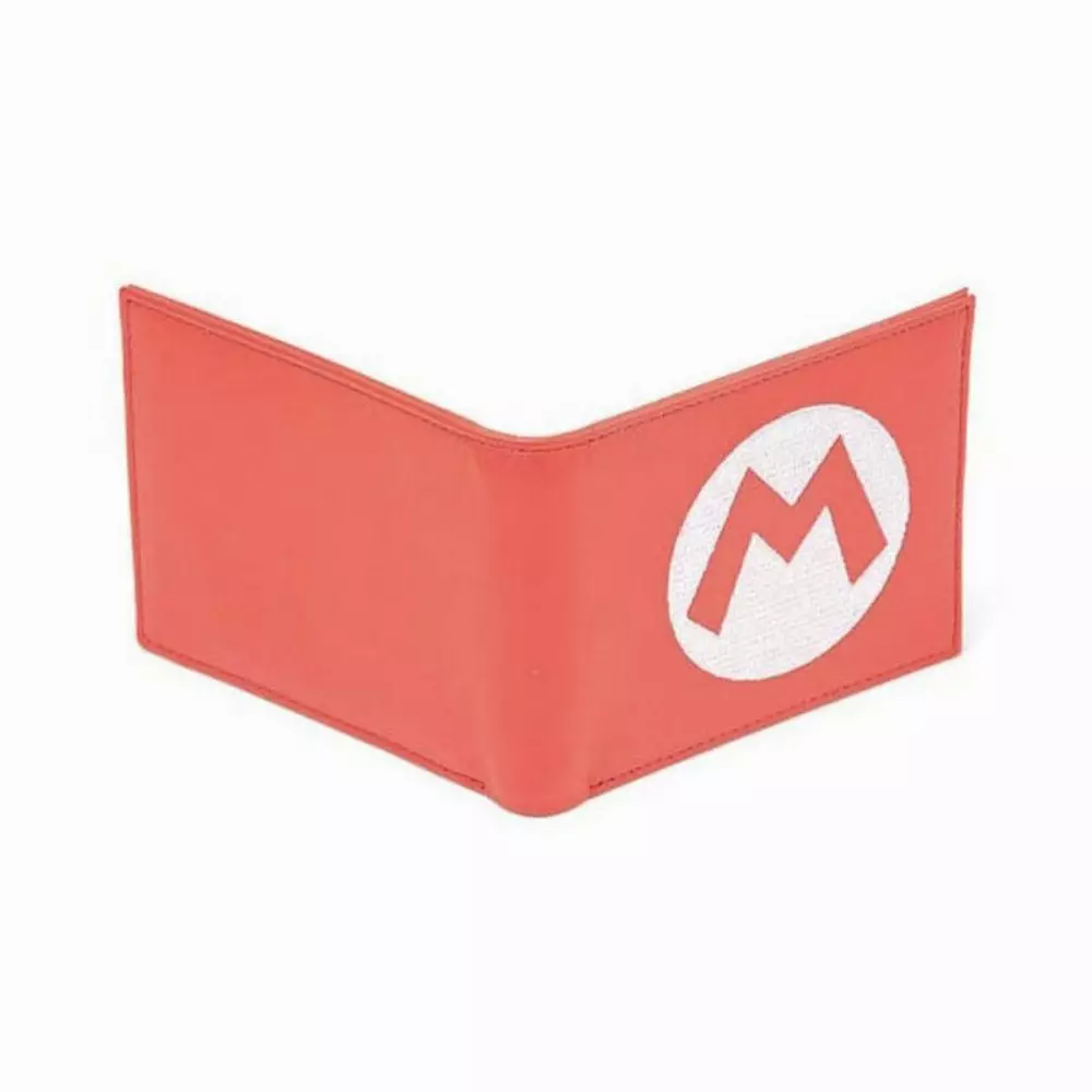 Портфейл BIOWORLD Nintendo - Super Mario Red Bifold Wallet with Symbol Embroidery