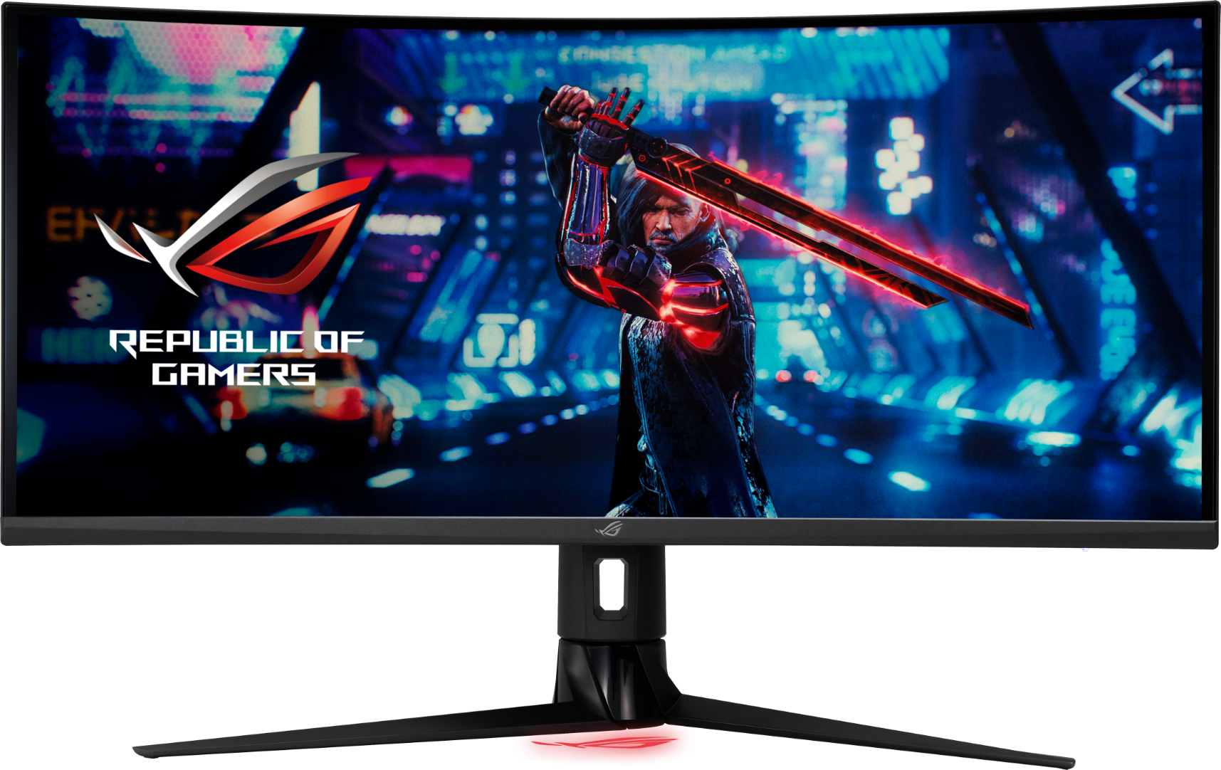 ASUS ROG Strix XG349C Monitor, 34", IPS, UWQHD 3440 x 1440, 180Hz, 1ms, USB Type-C, G-Sync compatible, DisplayHDR 400