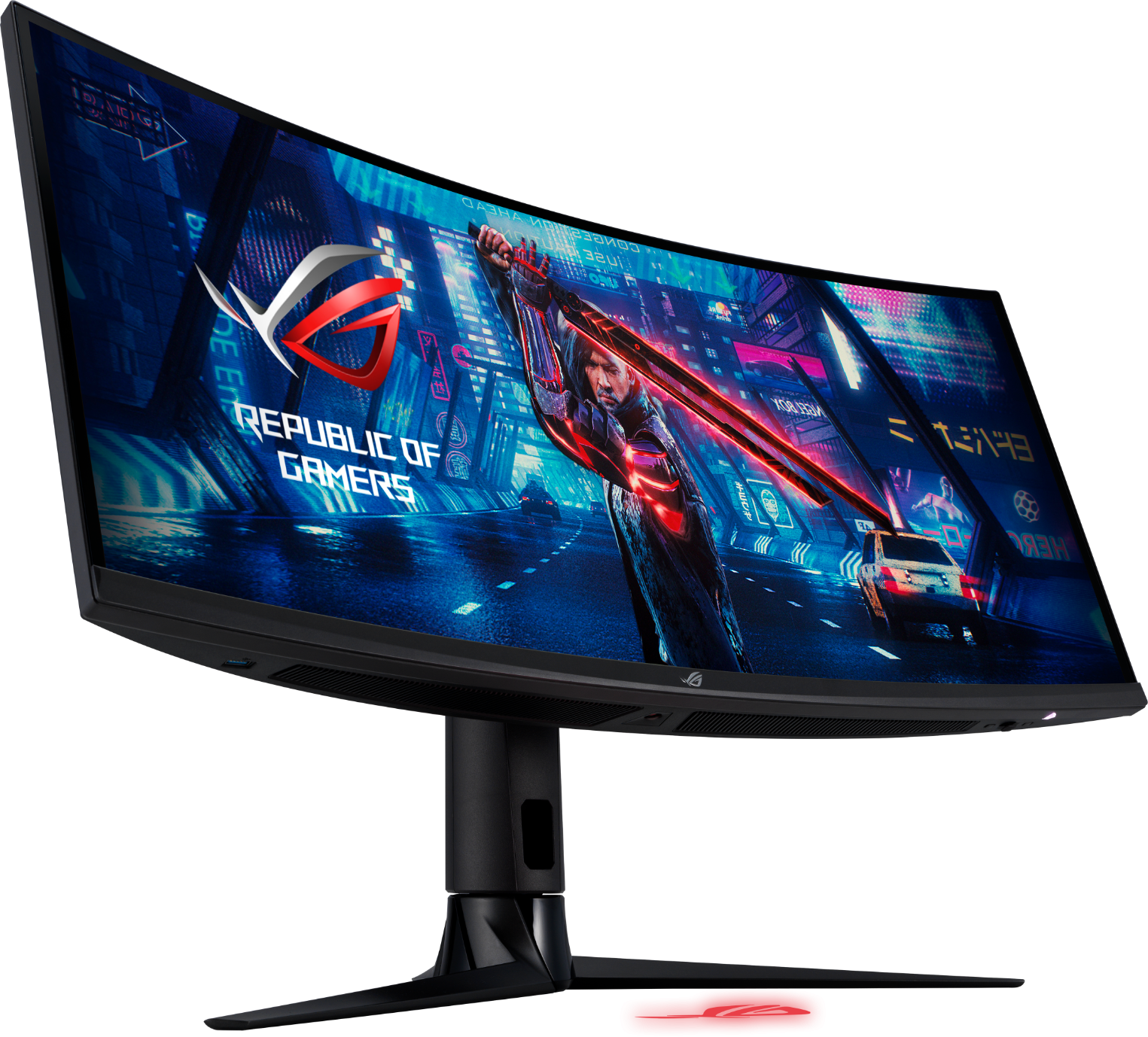ASUS ROG Strix XG349C Monitor, 34", IPS, UWQHD 3440 x 1440, 180Hz, 1ms, USB Type-C, G-Sync compatible, DisplayHDR 400