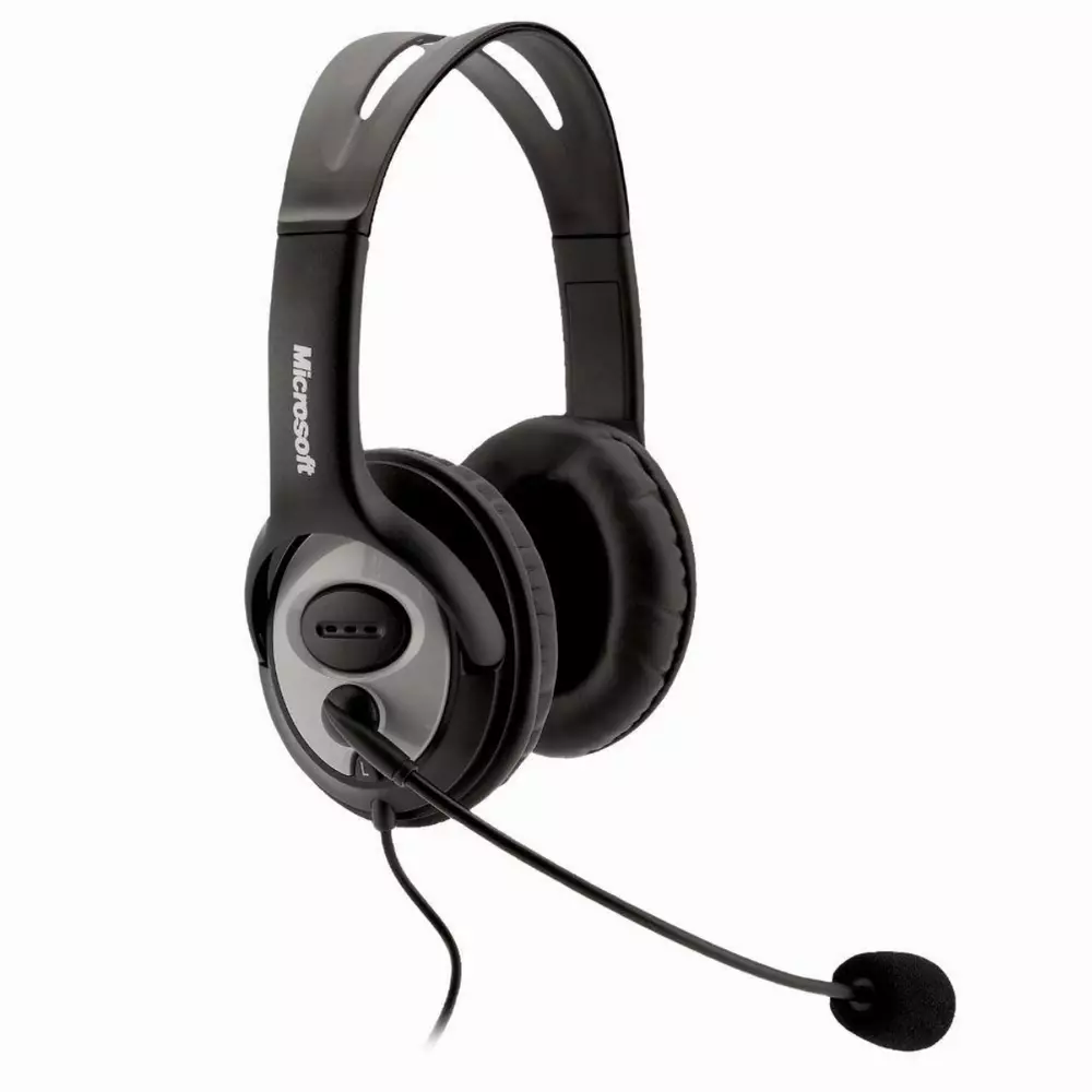 Слушалки Microsoft LifeChat LX-3000 Skype Certified, Микрофон, Черни