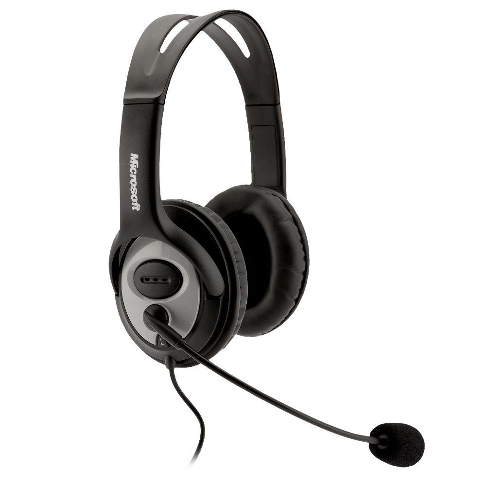Слушалки Microsoft LifeChat LX-3000 Skype Certified, Микрофон, Черни 