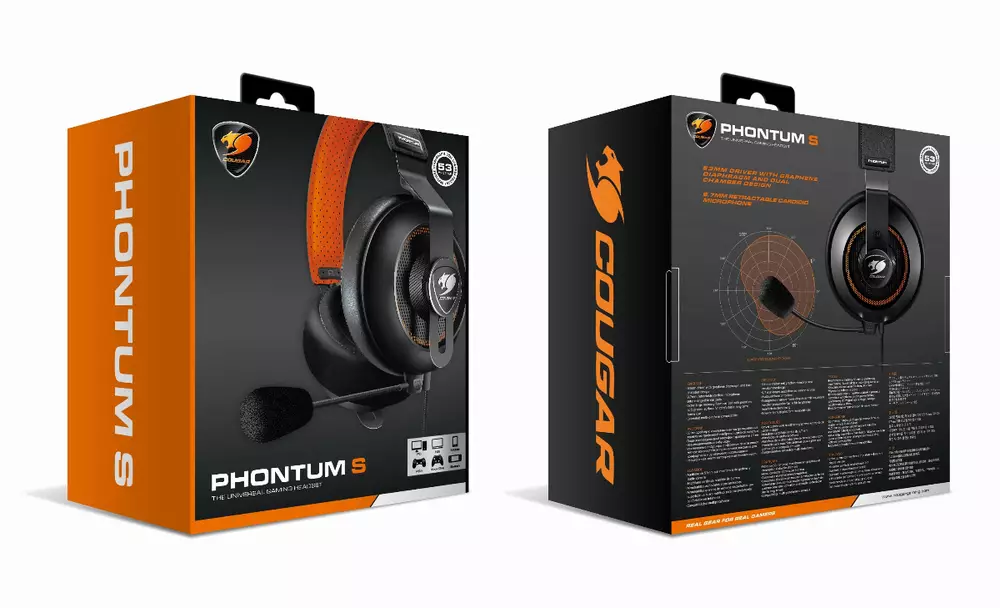 Геймърски слушалки Cougar Phontum S - CG3H500P53T0001