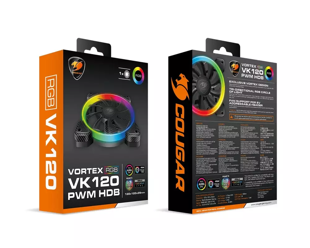 Вентиалтор COUGAR VORTEX ARGB VK120 120mm