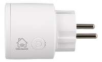 Смарт контакт DELTACO SH-P01, Google Assistant, Alexa, 10А, WiFi 2.4Ghz, 1xCEE 7/3, Бял