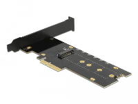 Карта за разширение на слотове Delock 89013, PCI Express x4 към 1 x internal NVMe M.2 Key M, RGB LED, Low Profile