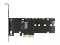 Карта за разширение на слотове Delock 89013, PCI Express x4 към 1 x internal NVMe M.2 Key M, RGB LED, Low Profile