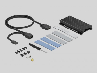 Карта за разширение на слотове Delock 89013, PCI Express x4 към 1 x internal NVMe M.2 Key M, RGB LED, Low Profile