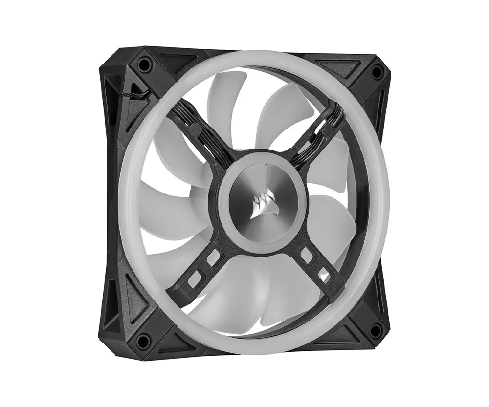 Вентилатор Corsair iCUE QL120 Black, RGB, PWM, 120mm - CORSAIR-FAN-QL120-BK