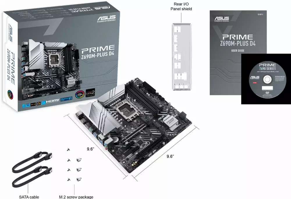 Дънна платка ASUS PRIME Z690M-PLUS D4 LGA1700 DDR4