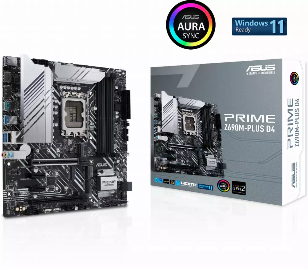 Дънна платка ASUS PRIME Z690M-PLUS D4 LGA1700 DDR4