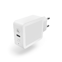 Мрежово зарядно HAMA 183277, USB Type-C, Power Delivery (PD), Qualcomm, 18 W, Бял