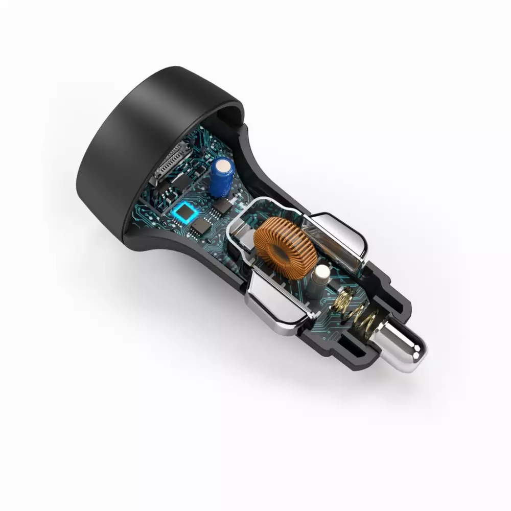 Зарядно за кола HAMA 210576, USB Type-C, Power Delivery (PD), Qualcomm, 25 W, Черен
