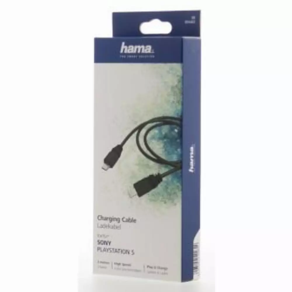Кабел HAMA USB-C мъжко - USB-C мъжко, За зареждане на PS5, 3 м., Черен