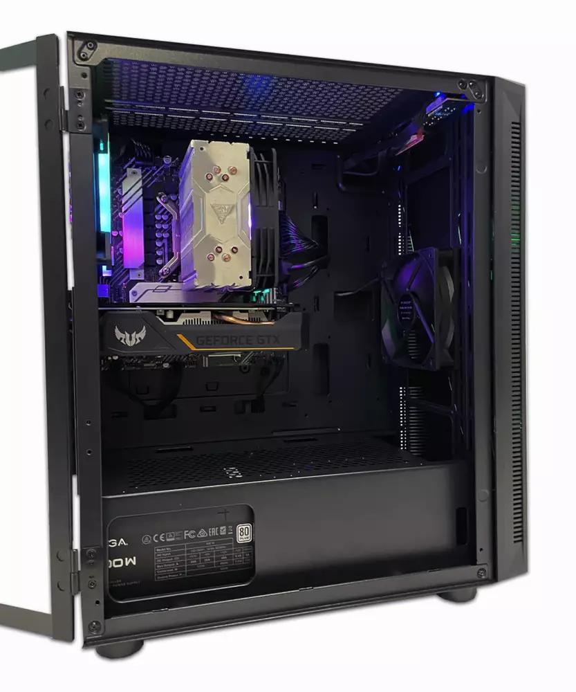 Геймърски компютър MARK I Guardian (Intel Core i3-10100F, H510M, 16GB DDR4, 512GB SSD, GeForce GTX 1650 4GB, 500W 80+)