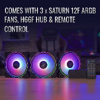 Комплект вентилатори AeroCool Saturn 12F ARGB Pro 3-in 1 - ACF3-ST10247.01