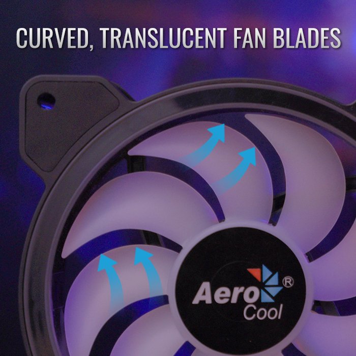 Комплект вентилатори AeroCool Saturn 12F ARGB Pro 3-in 1 - ACF3-ST10247.01