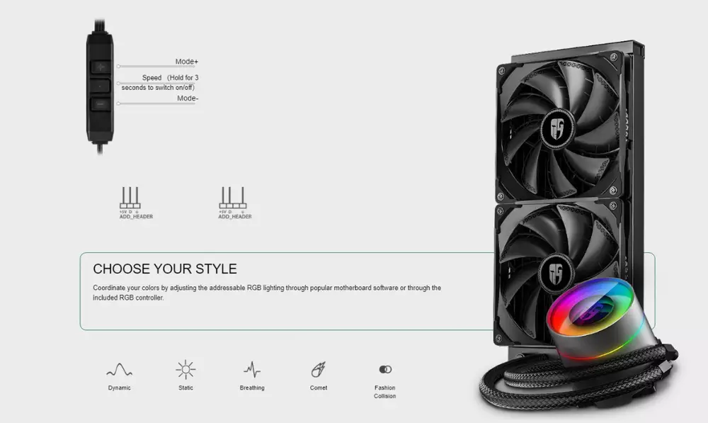 Водно охлаждане за процесор DeepCool Castle 280EX