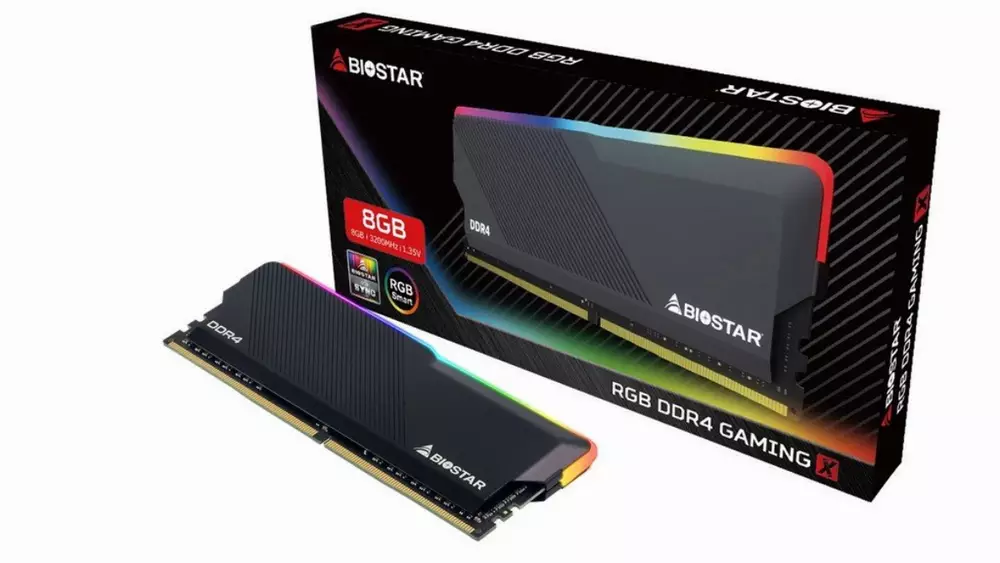 Памет Biostar Gaming X RGB 8GB DDR4 3200MHz CL18 - DMD32EU4R8-EB18A-BS2