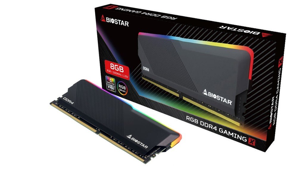 Памет Biostar Gaming X RGB 8GB DDR4 3200MHz CL18 - DMD32EU4R8-EB18A-BS2
