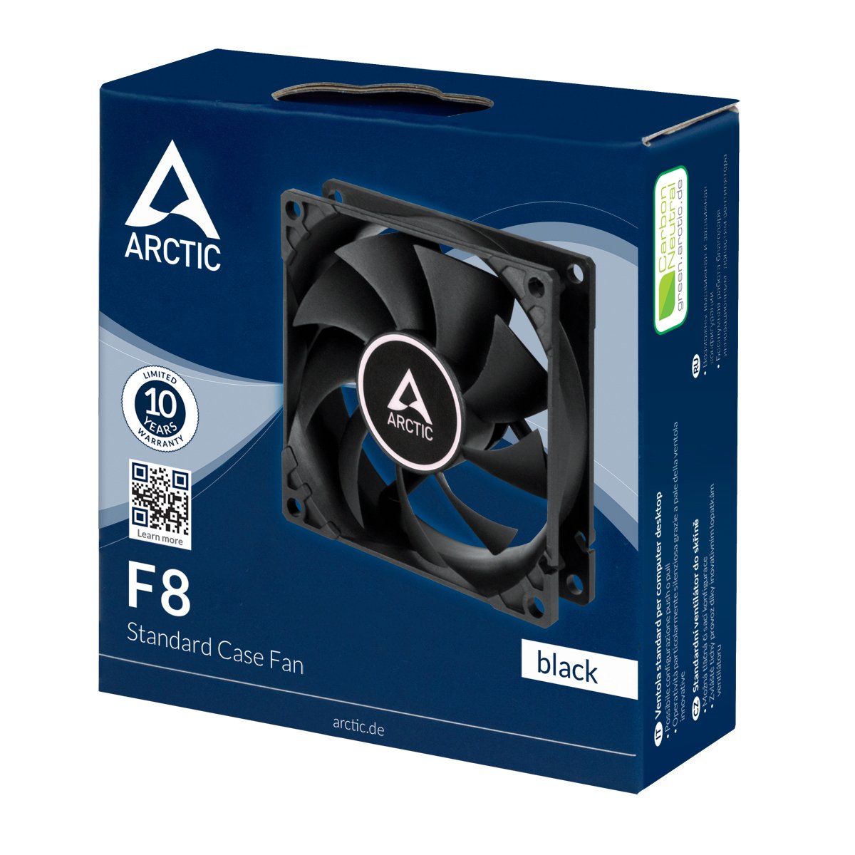 Вентилатор Arctic F8 Fan Black - 80mm/2000rpm - ACFAN00205A