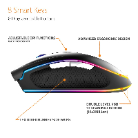 Геймърска мишка Gamdias  - ZEUS P2 - 16000dpi, RGB