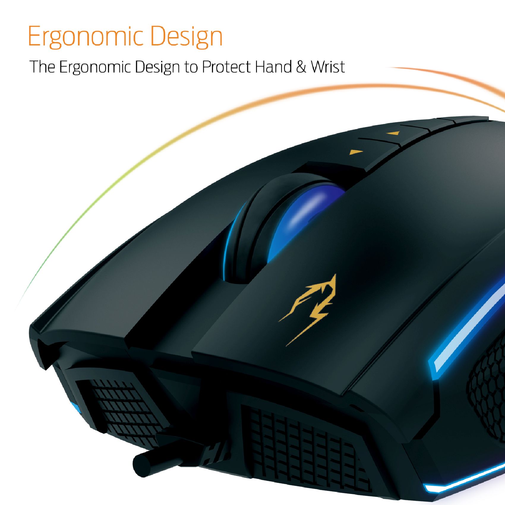 Геймърска мишка Gamdias  - ZEUS P2 - 16000dpi, RGB