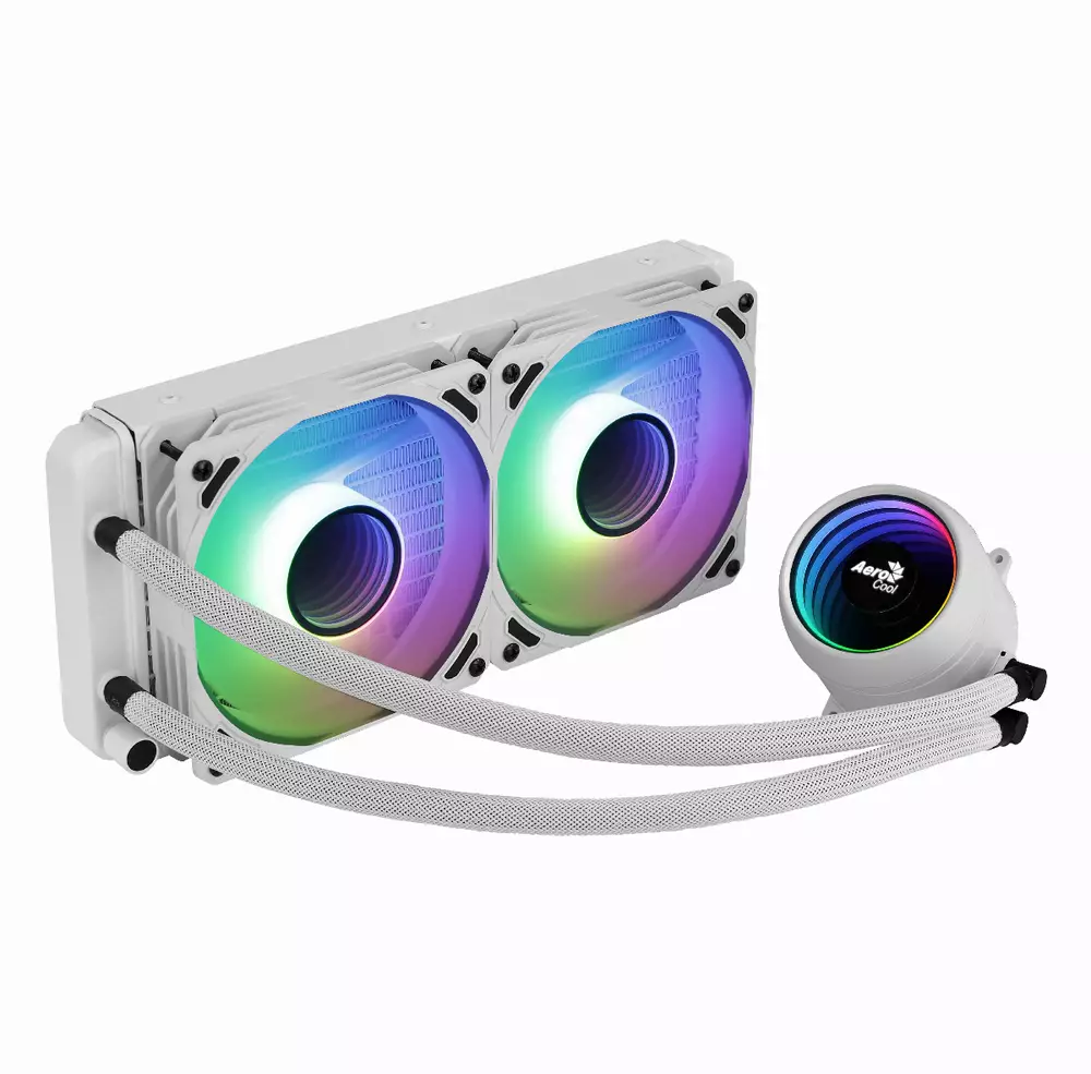 Водно охлаждане за процесор AeroCool Mirage L240 White Water Cooling ARGB - ACLA-MR24127.71
