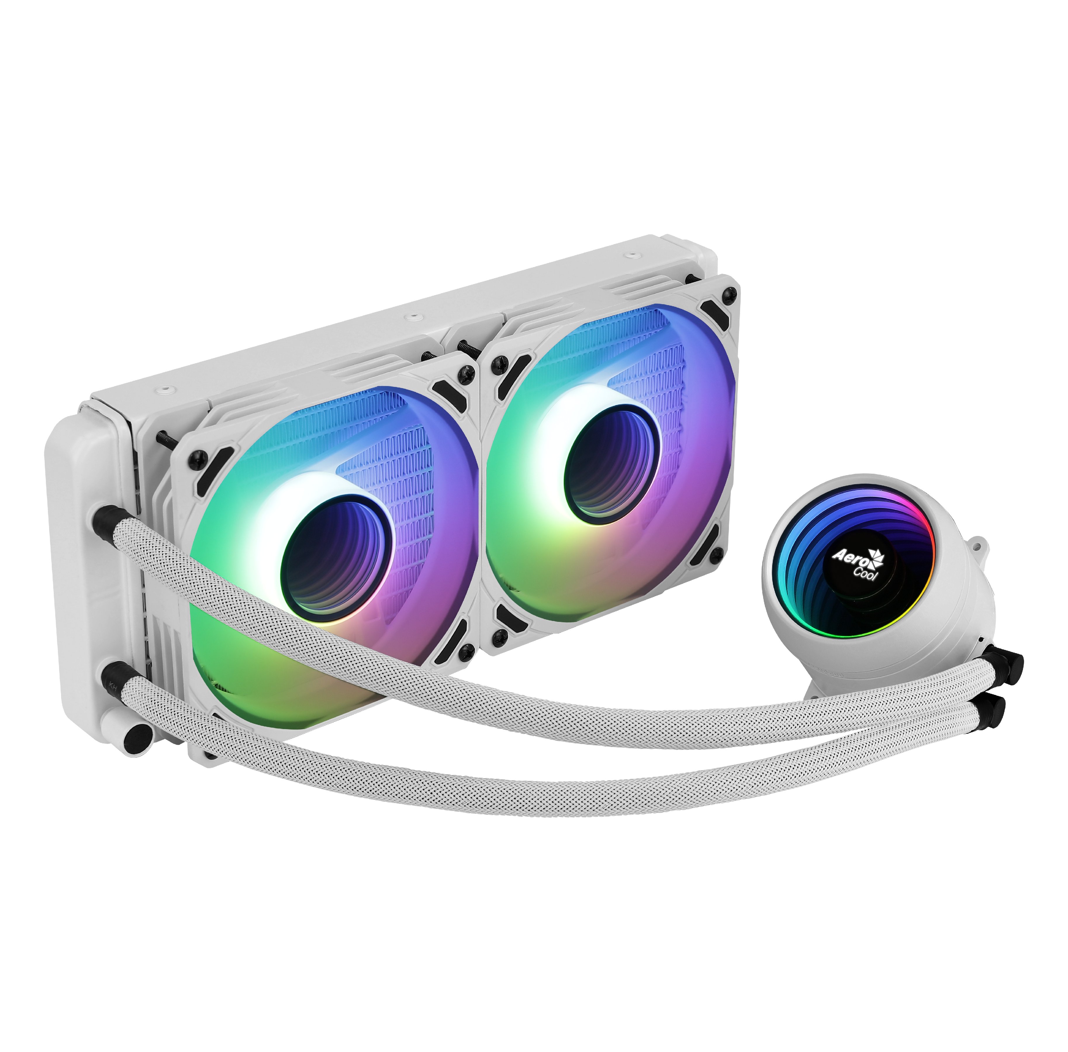 Водно охлаждане за процесор AeroCool Mirage L240 White Water Cooling ARGB - ACLA-MR24127.71