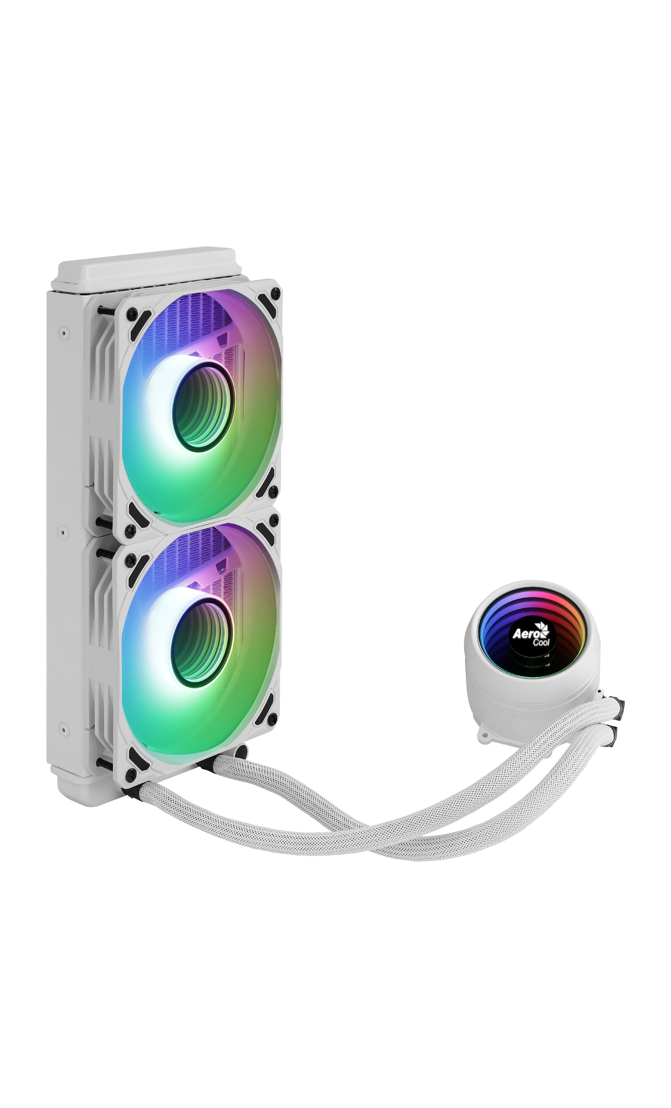 Водно охлаждане за процесор AeroCool Mirage L240 White Water Cooling ARGB - ACLA-MR24127.71