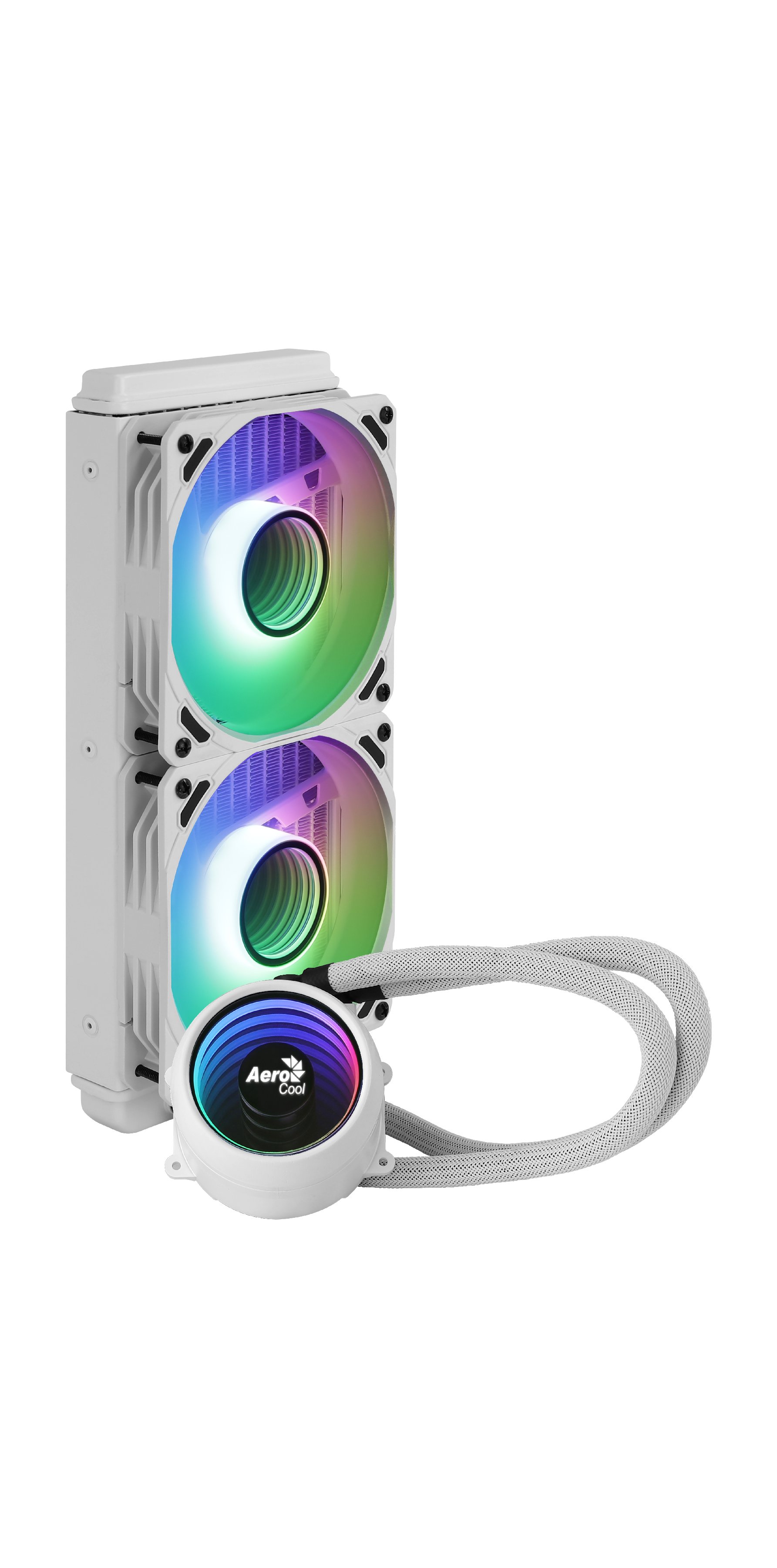 Водно охлаждане за процесор AeroCool Mirage L240 White Water Cooling ARGB - ACLA-MR24127.71