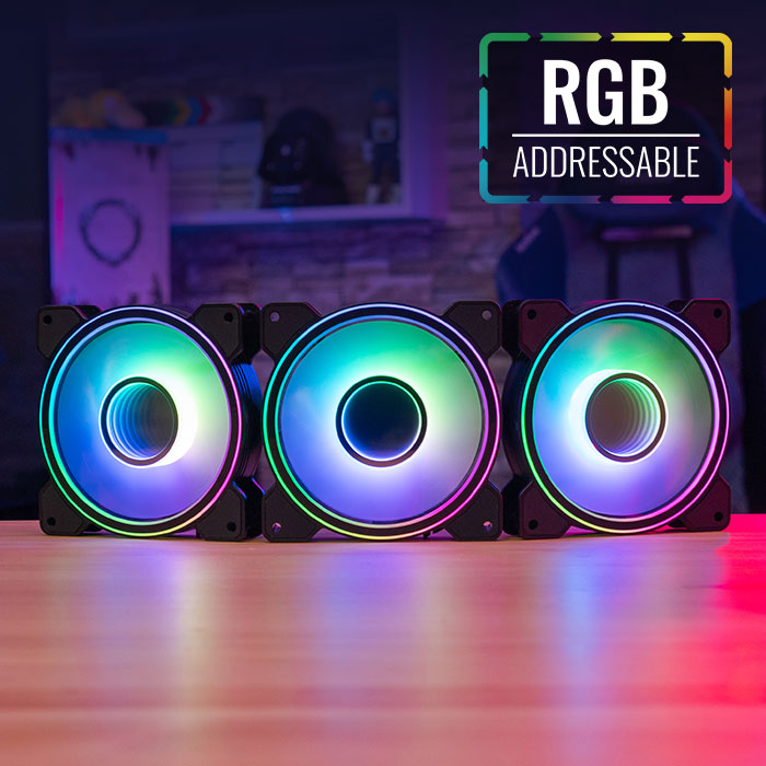 Вентилатори AeroCool Mirage 12 Pro Fan Pack 3-in-1 3x120mm ARGB with Hub, Remote - ACF3-MR10227.11