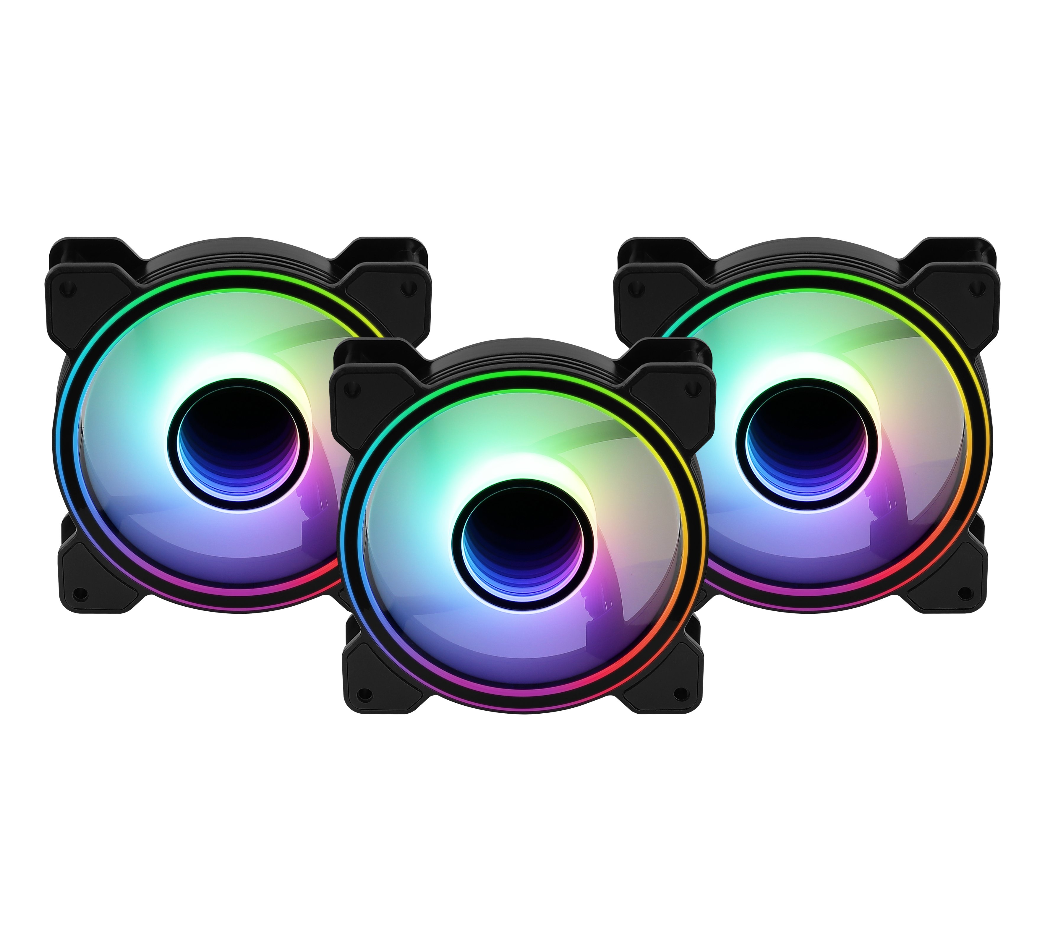 Вентилатори AeroCool Mirage 12 Pro Fan Pack 3-in-1 3x120mm ARGB with Hub, Remote - ACF3-MR10227.11