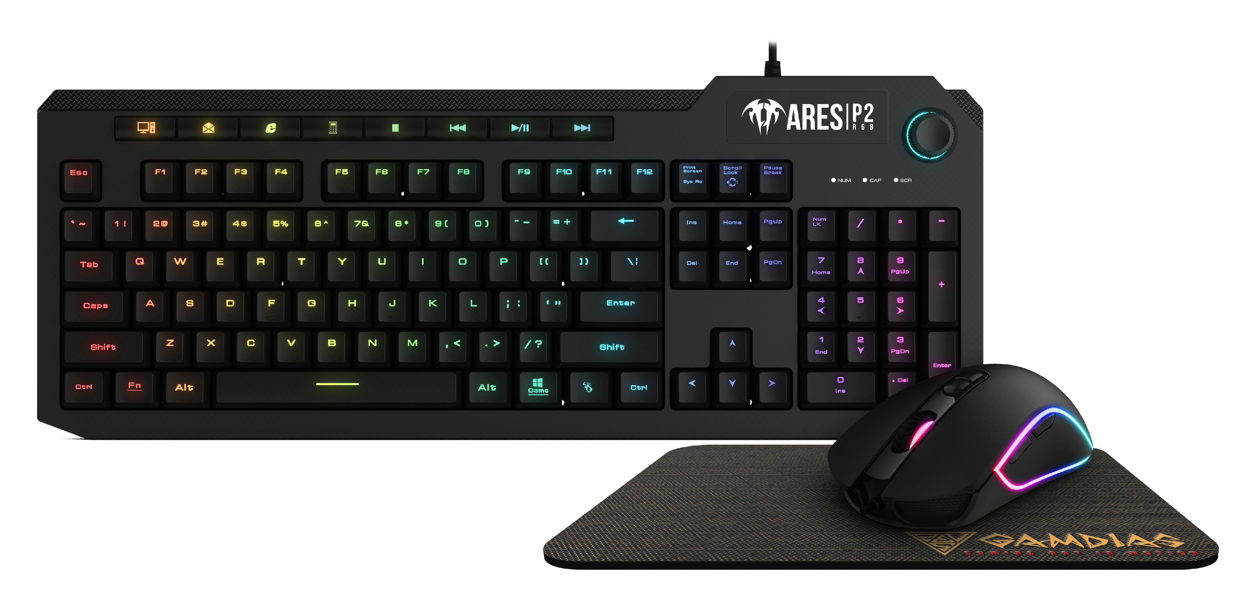 Геймърски комплект Gaming COMBO 3-in-1 Keyboard, Mouse, Pad - ARES P2