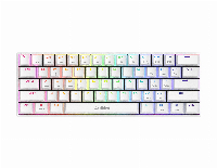 Геймърска клавиатура GAMDIAS HERMES E3 RGB - White, 61 keys, 1000Hz