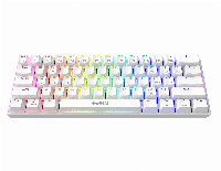 Геймърска клавиатура GAMDIAS HERMES E3 RGB - White, 61 keys, 1000Hz