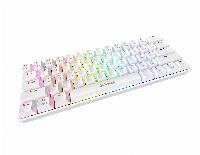 Геймърска клавиатура GAMDIAS HERMES E3 RGB - White, 61 keys, 1000Hz