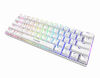 Геймърска клавиатура GAMDIAS HERMES E3 RGB - White, 61 keys, 1000Hz