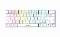Геймърска клавиатура GAMDIAS HERMES E3 RGB - White, 61 keys, 1000Hz
