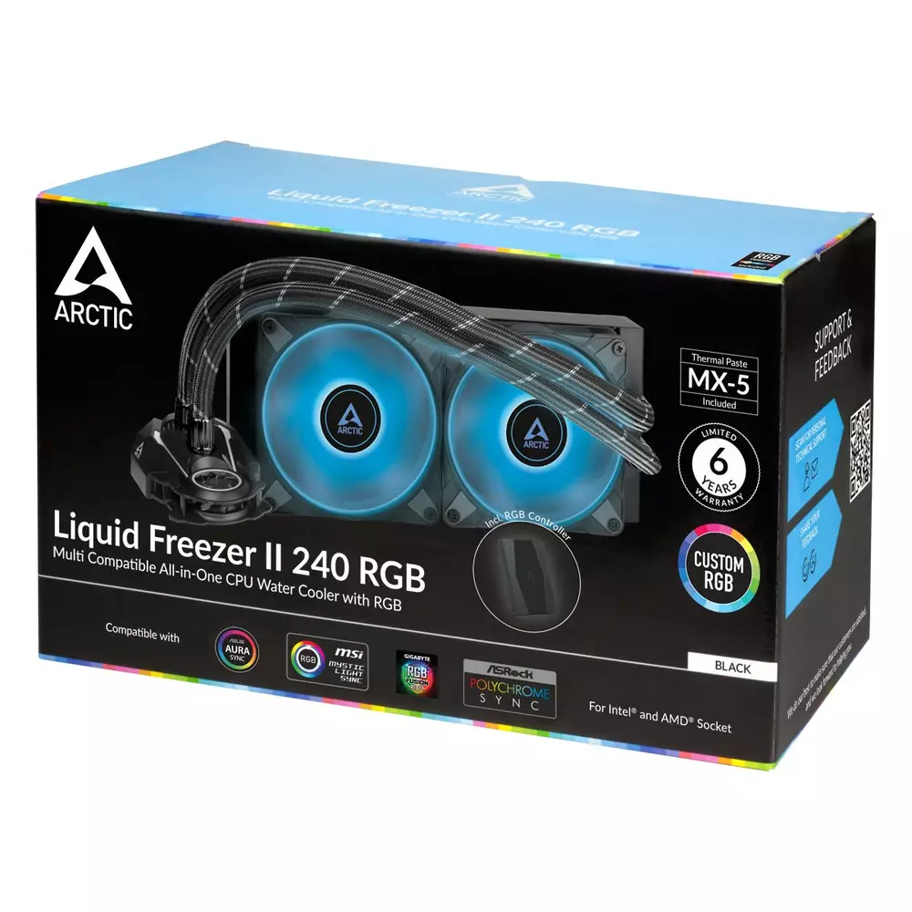 Водно охлаждане за процесор Arctic Liquid Freezer II 240 RGB with Controller - ACFRE00099A