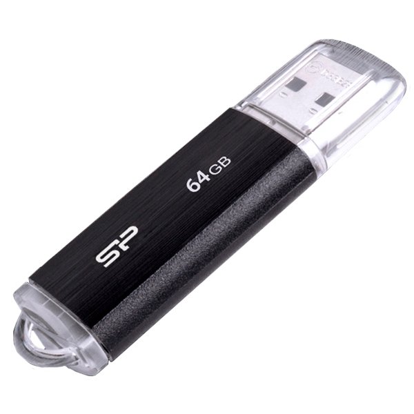 USB памет Silicon Power 64GB Ultima U02 UFD 2.0 Black - SP064GBUF2U02V1K